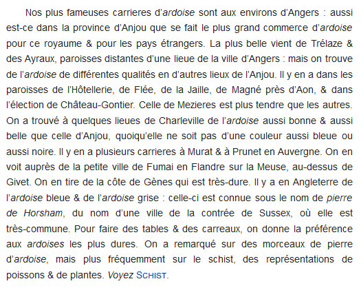 Page 628 du 1er tome (ardoise Angers) de l'Encyclopédie de Diderot.