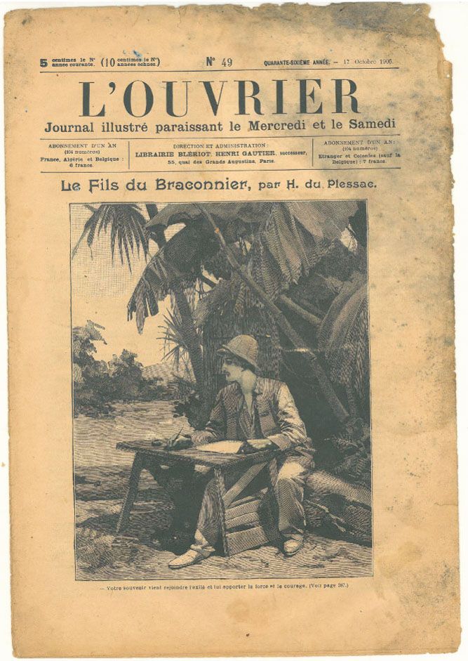 Page 1 du journal L'Ouvrier du 17 octobre 1906.