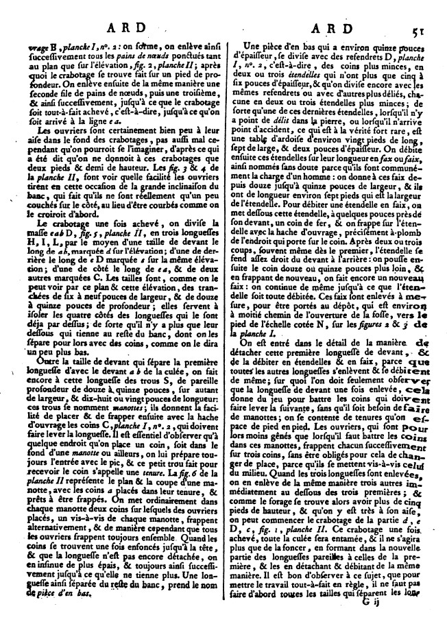 Page 51 du 1er tome de l'Encyclopédie méthodique, ou par ordre de matières.