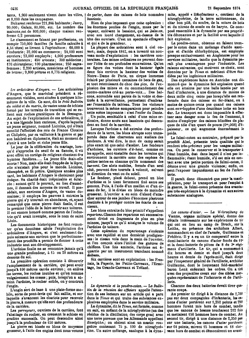 Les ardoisières d'Angers.