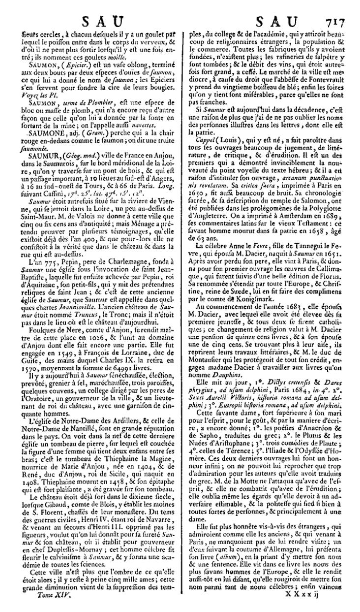 Page 717 du 14e tome de l’Encyclopédie de Diderot et d’Alembert.