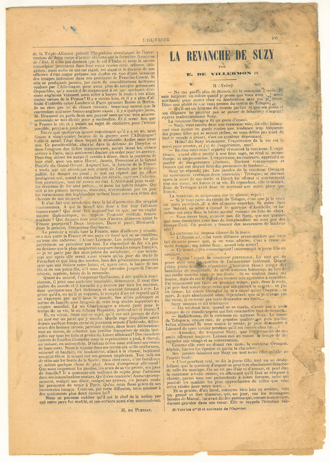 Page 5 du journal L'ouvrier du 24 octobre 1906.