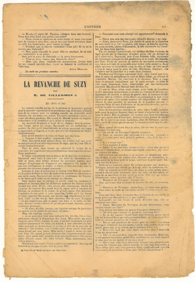 Page 7 du journal L'Ouvrier du 27 octobre 1906.