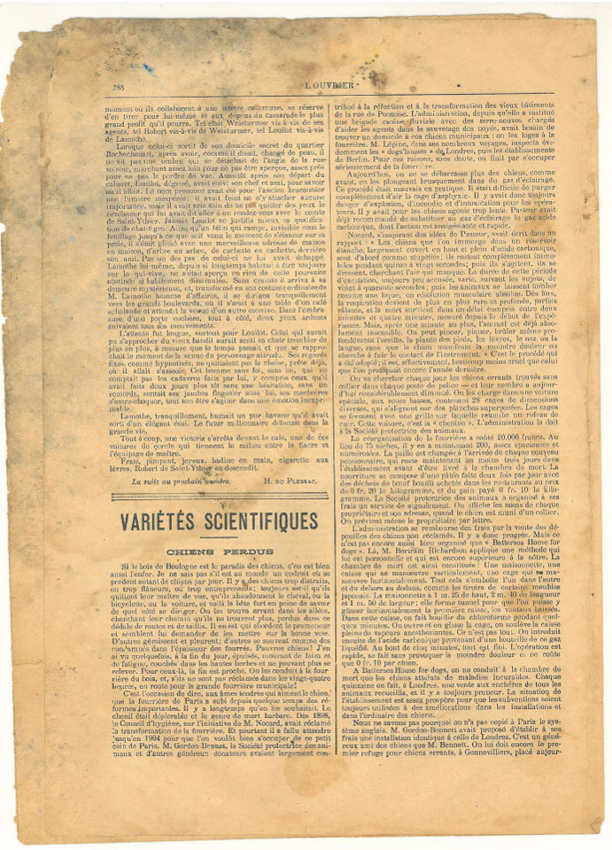 Page 4 du journal L'Ouvrier du 17 octobre 1906.