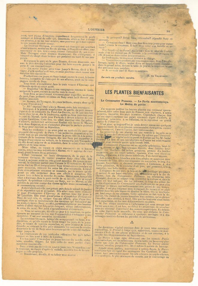 Page 7 du journal L'Ouvrier du 17 octobre 1906.