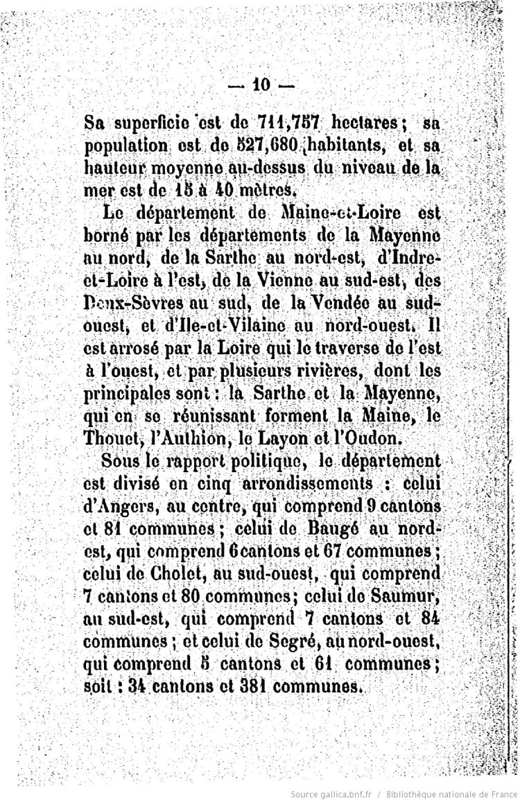 Page 10 de Notice sur la ville de Segré de E. Milon.
