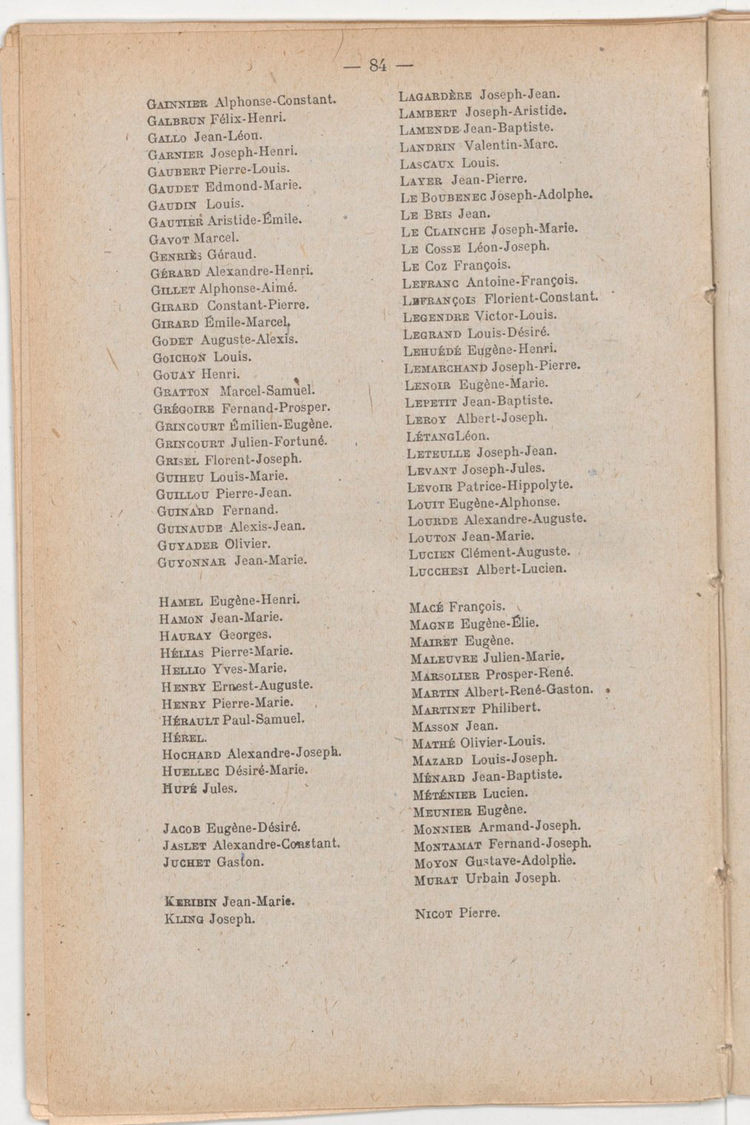 Page 84 de Historique du 6e régiment du génie - Guerre 1914 1918.