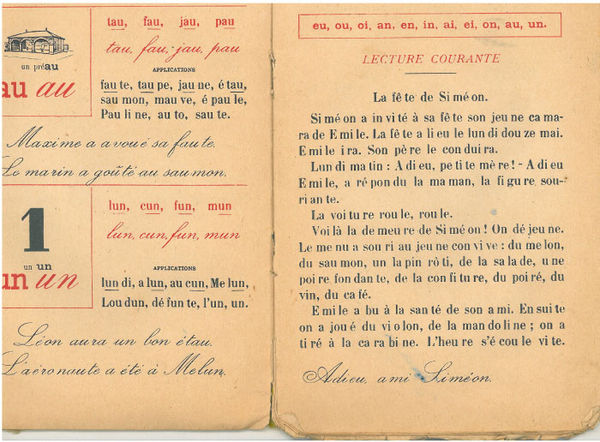 Pages 8 et 9 du livret de lecture de J. Stal.