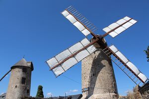 Photographie des moulins.