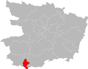 Carte de situation du canton.