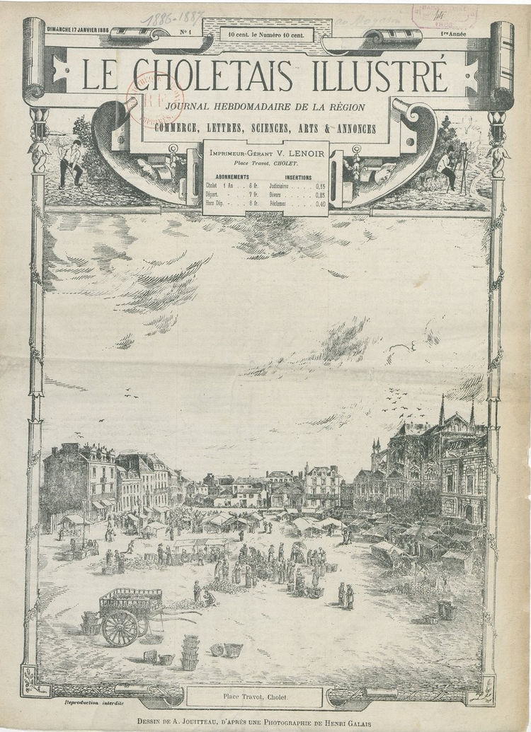 Page 1 du périodique Le Choletais.
