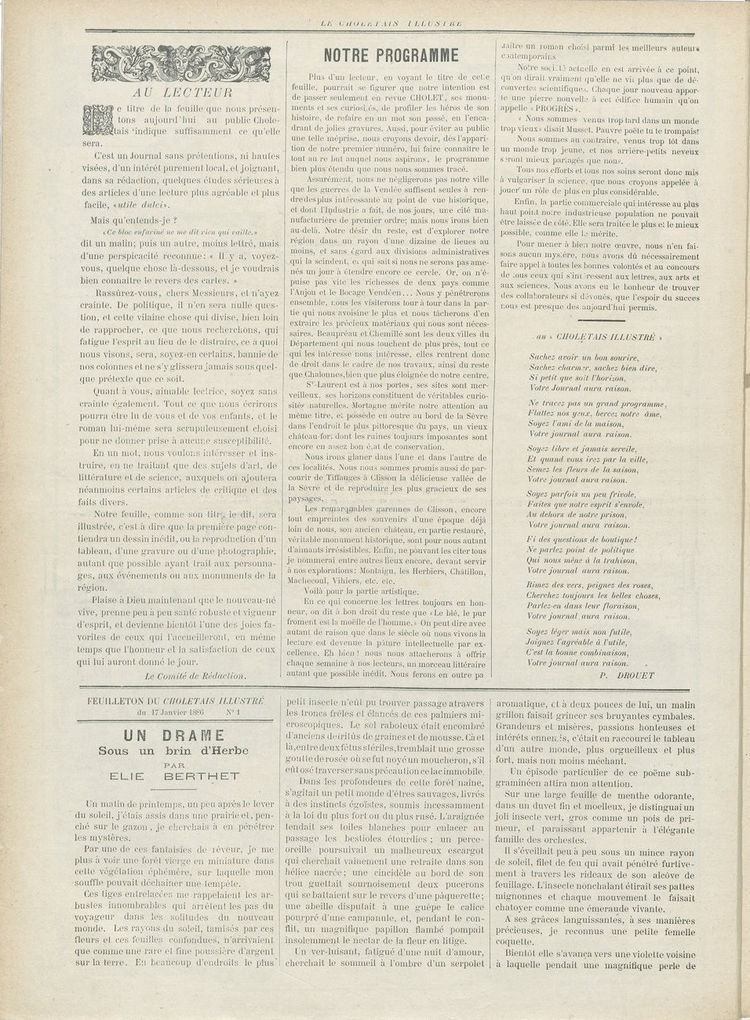Page 2 du périodique Le Choletais.