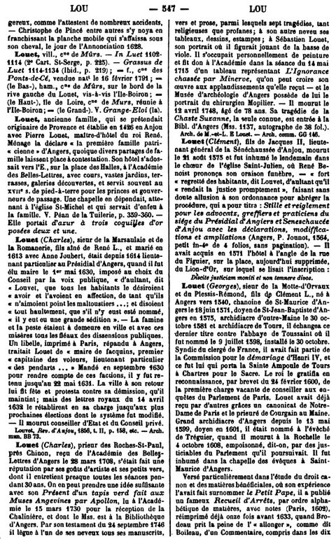 Dictionnaire Célestin Port de 1876, page 547.