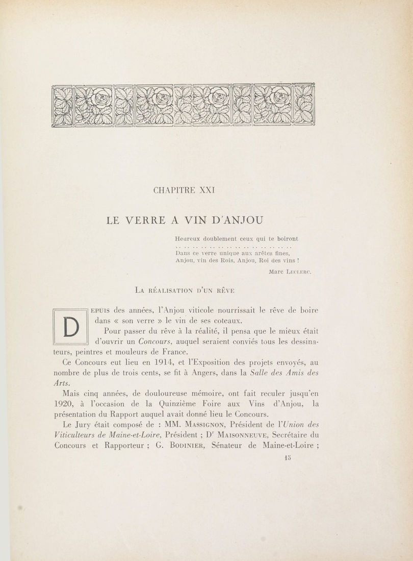 Page 225 de L'Anjou ses vignes et ses vins de Paul Maisonneuve.
