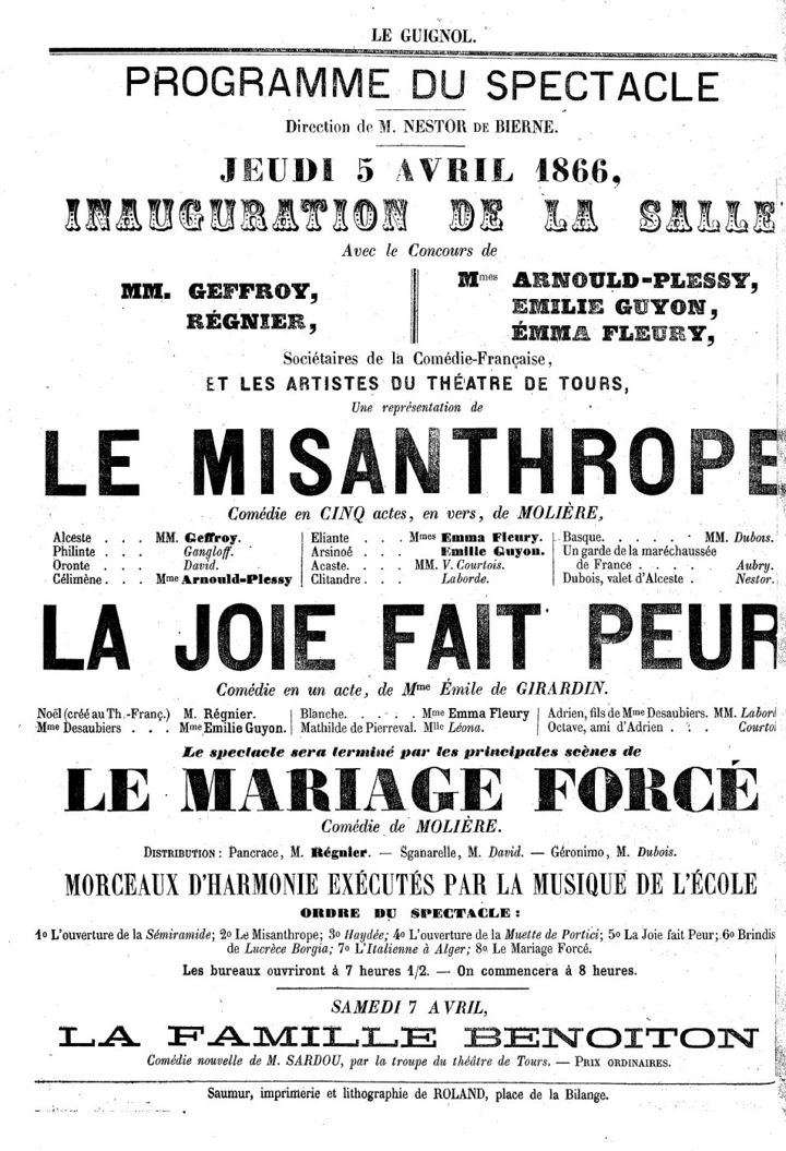 Page 4 du périodique Le Guignol du 5 avril 1866.