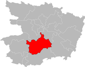 Carte de situation du canton.