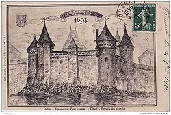 Reproduction du château vers le XVe.