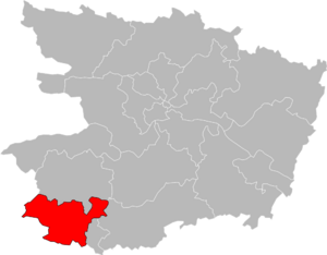 Carte de situation du canton.