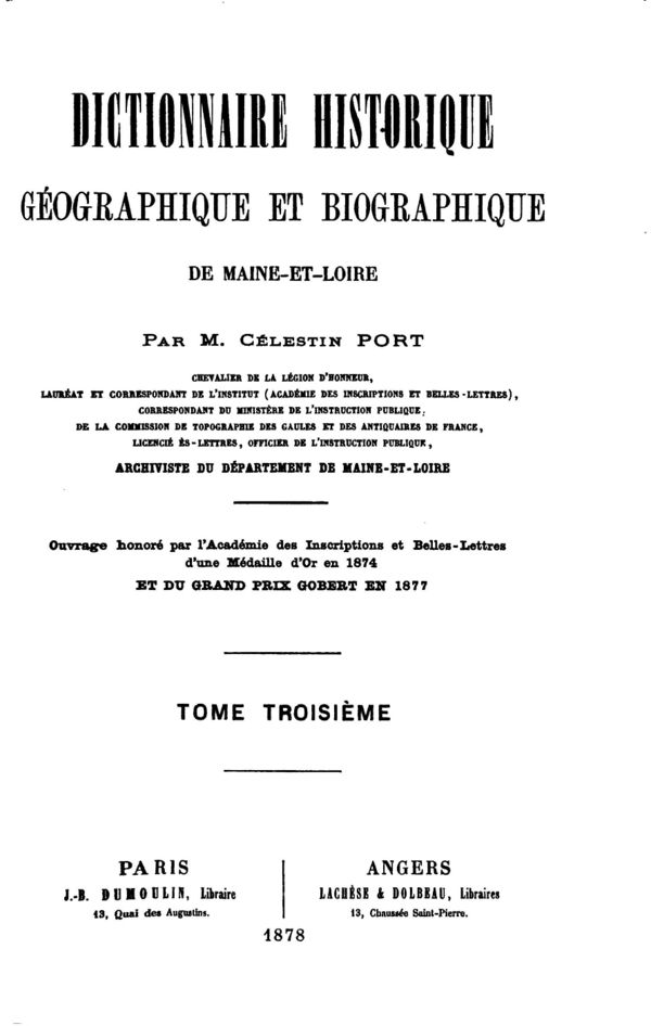 Couverture du 3e tome du Célestin Port.