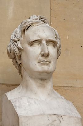 Photographie du buste de François Arago (1839).