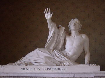 Photographie de la sculpture de Charles de Bonchamps (1883).