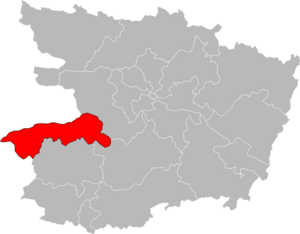 Carte de situation du canton.