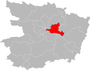 Carte de situation du canton.