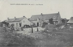 Carte postale ancienne du Carrefour.