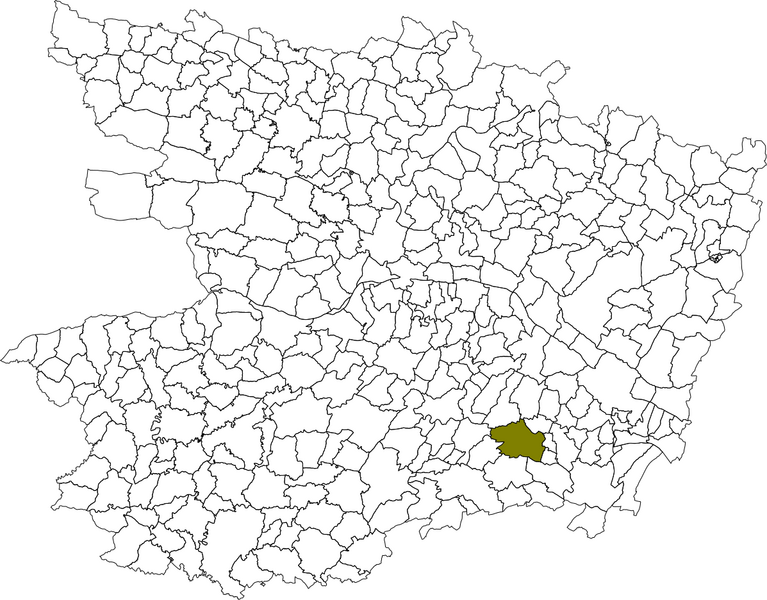 Fichier:Carte situation commune douelafontaine.png