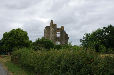 Photographie des ruines du château.