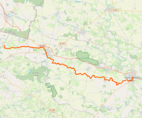 Carte du cours de la Verzée.
