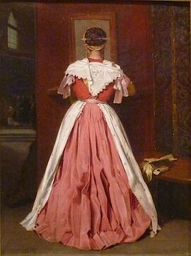 Peinture Paysanne de Frascati au confessionnal.
