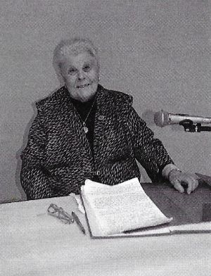 Photographie de la femme de lettres.
