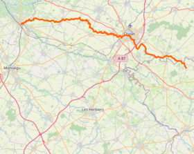Carte du cours de la Moine.