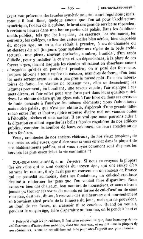 Page 485 du Dictionnaire d'architecture de Viollet le Duc.
