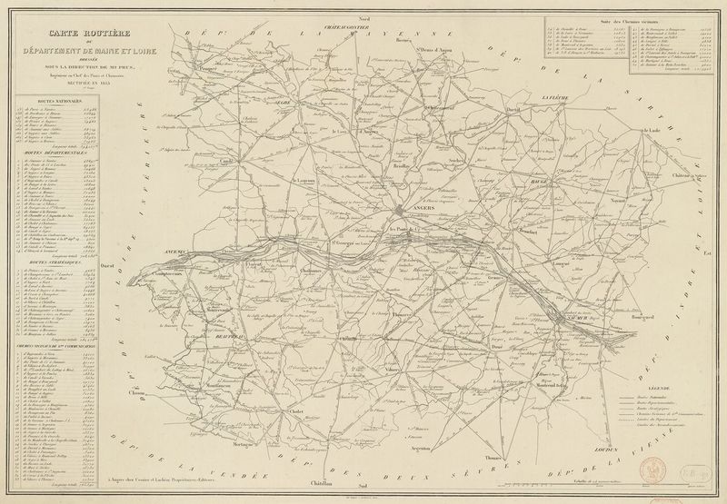 Fichier:Carte routière de Maine-et-Loire de 1853.jpeg