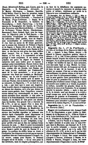 Dictionnaire Célestin Port de 1878, page 508.