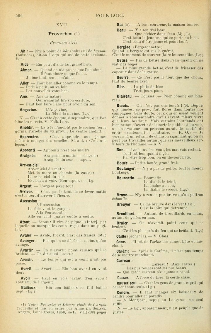 Page 506 du tome second du glossaire.