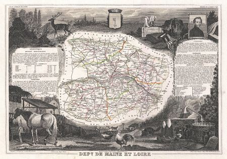Carte de 1852 de Victor Levasseur.