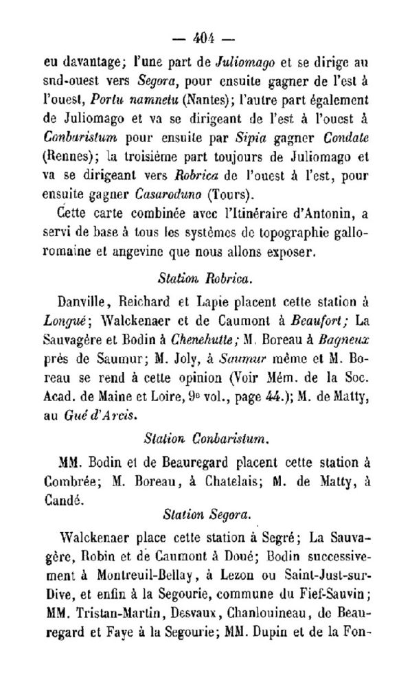 Page 404 du répertoire archéologique.