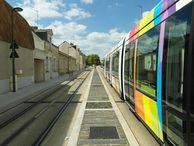 Photographie du tramway d'Angers.