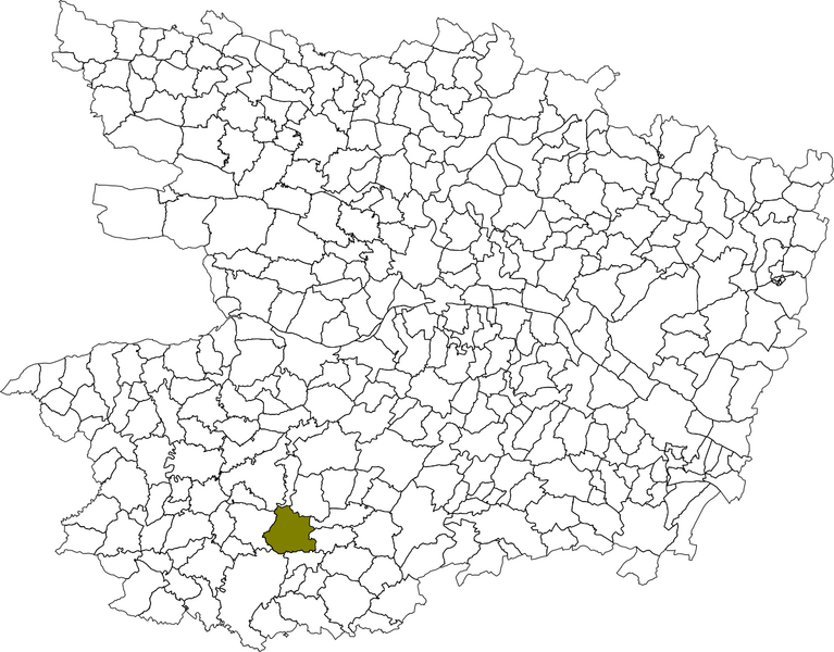Fichier:Carte situation commune trementines.png
