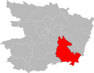 Carte de situation du canton.