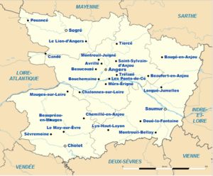 Cartes des principales agglomérations et chefs-lieux du département.