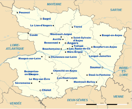 maine et loire carte des communes