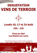 Affiche rosierssurloire Dégustation de vins de terroir 2015 aout.jpg