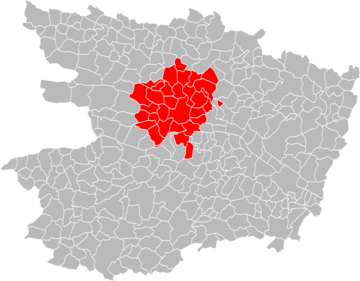 Localisation de l'intercommunalité en 2013.