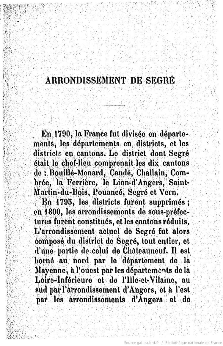 Page 15 de Notice sur la ville de Segré de E. Milon.