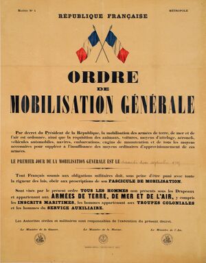 Ordre de mobilisation.