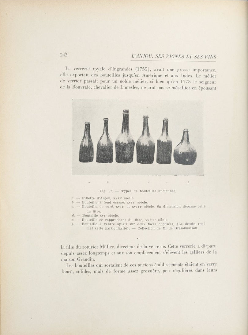 Page 242 de L'Anjou ses vignes et ses vins de Paul Maisonneuve.